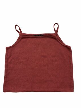 Peruvian Connection Women’s Size Large Rust Brown Pima Cotton Knit Tank Top